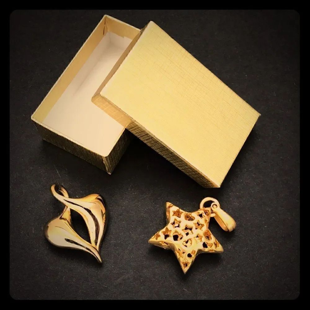 Two Golden Pendants  